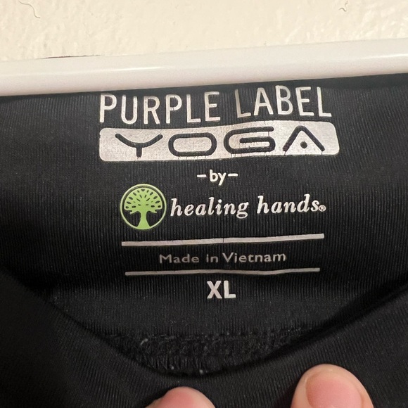 Purple Label Yoga By Healing Hands Women’s Black Scrub Pant Size XL - Picture 7 of 8